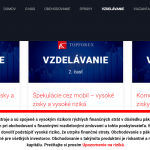 TopForex Vzdelávanie