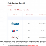 eTrader Platobné možnosti