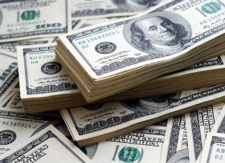 Dolár mieri k šestnásťmesačnému maximu dollar, USA, money