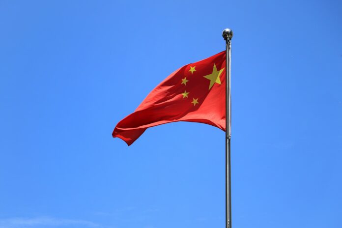 čína, vlajka, čínská vlajka