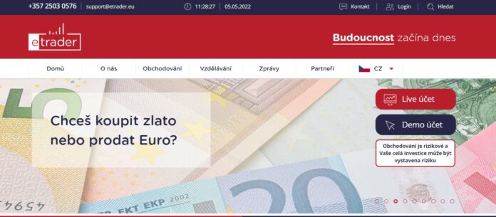 V dnešnom dieli nášho seriálu o brokerských weboch si pozrieme web brokera eTrader.
