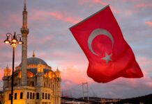 Turecká líra po Erdoganovom volebnom víťazstve klesla na rekordné minimum turecká vlajka