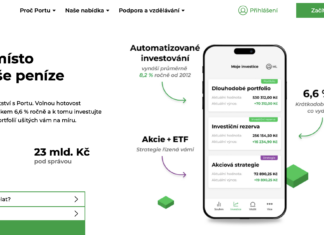 Portu recenze – Jednoduchá a dostupná investiční platforma pro každého
Portu recenzie – hlavní stránka