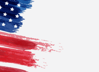 USA sú silnejšie a uznávanejšie ako kedykoľvek predtým, napísal Trump v súvislosti s dohodou s Iránom USA vlajka. Zdroj: Adobe Stock