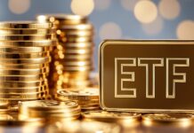 Fyzické zlato vs. Zlaté ETF (Xetra-Gold / GLD): Kde sú skryté poplatky, DPH a daňové pasce? zlato a ETF. Zdroj fotky: Adobe Stock (Generováno AI)