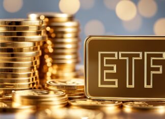 Fyzické zlato vs. Zlaté ETF (Xetra-Gold / GLD): Kde sú skryté poplatky, DPH a daňové pasce? zlato a ETF. Zdroj fotky: Adobe Stock (Generováno AI)
