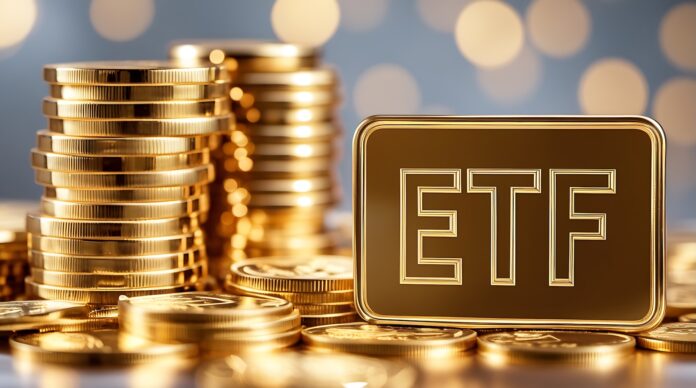 zlato a ETF. Zdroj fotky: Adobe Stock (Generováno AI)